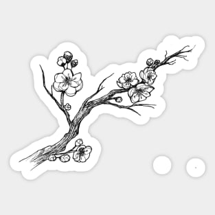 Hand drawn Cherry Tree Sticker